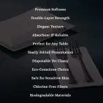 2 Ply White Dinner Napkins - Image 6