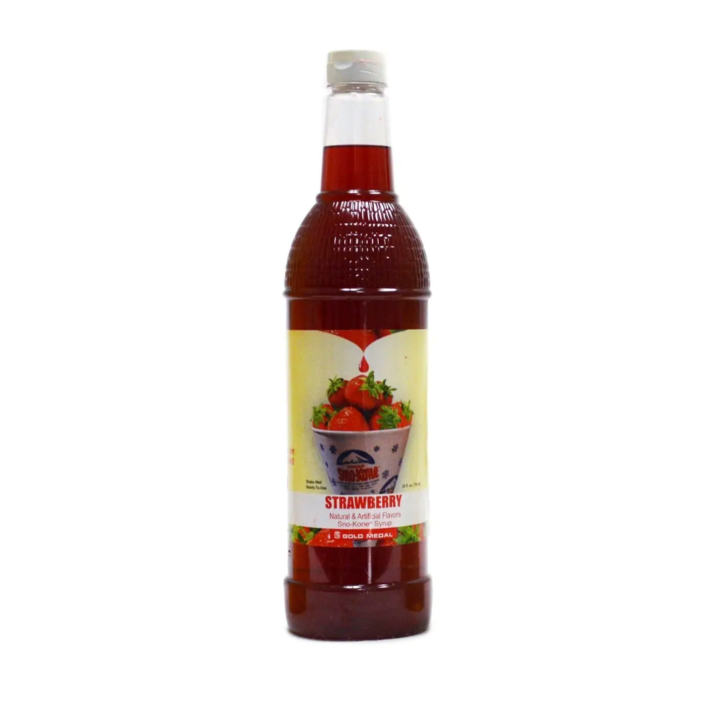 Straw 25oz Gold Medal Snow Cone Syrup (Strawberry) - Image 1