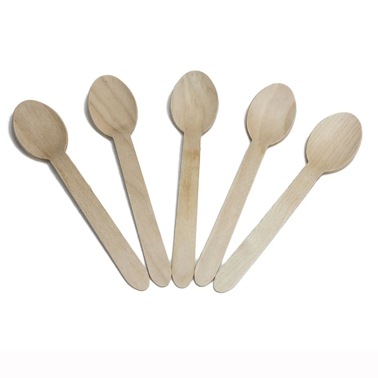 spoons_2 5 1/2" Wood Cutlery Spoons Box (Item Green Spoon 140) - Image 6