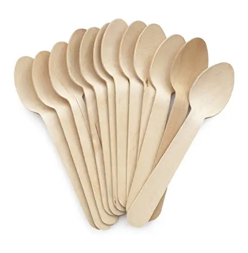 spoons_3 5 1/2" Wood Cutlery Spoons Box (Item Green Spoon 140) - Image 5