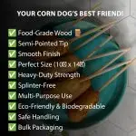 10" x 1/4" Semi Pointed Corn Dog Stick Box - Image 6