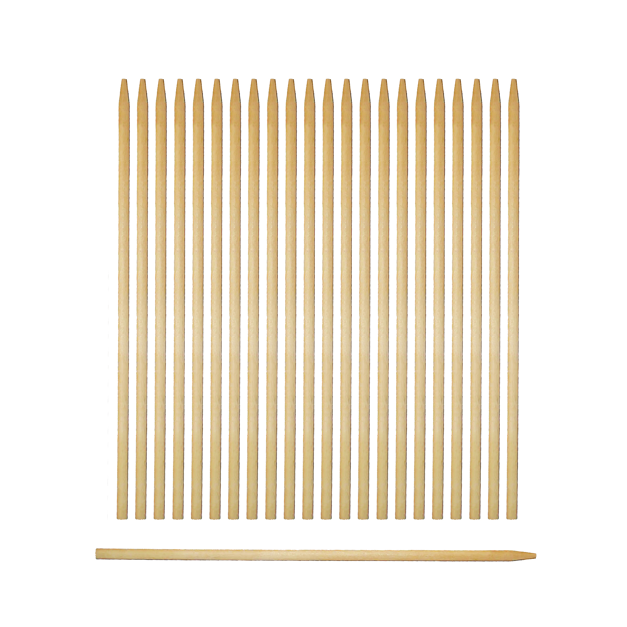 CDS100SP-1 10" x 1/4" Semi Pointed Corn Dog Stick Box - Image 1