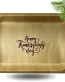Perfect Stix 10" Wooden Plates with Happy Thanksgiving Custom Print - Pack of 25ct