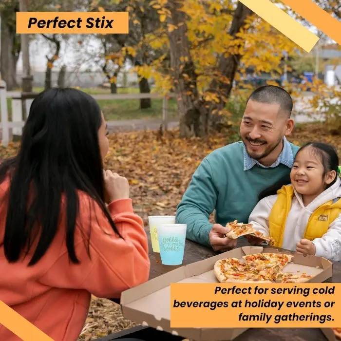 Perfect Stix 16oz Frost Flex Cups with Gobble Till You Wobble