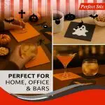 Perfect Stix Halloween Cocktail Napkins, Black and Orange, 200 Count Pack - Image 7