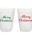 Perfect Stix 16oz Plastic Frost Flex Cups with Merry Christmas Print (Pack of 10ct), Frost Flex 16-Merry Christmas-10ct