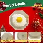 Perfect Stix 11" Wooden Plates with We Wish you a Merry Christmas and Happy New Year- Pack of 25ct - Image 2