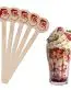 Perfect Stix - Cocktail 6 R- Santa Claus-50 6" Wooden Cocktail/Drink Stirrers with Santa Claus Pack of 50ct