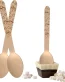 Perfect Stix-Printed Cocoa Spoon-100 Count Wooden Cutlery Spoons with Hot Cocoa Print, Pack of 100 Spoons.