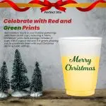 Perfect Stix 16oz Plastic Frost Flex Cups with Merry Christmas Print (Pack of 10ct), Frost Flex 16-Merry Christmas-10ct - Image 4