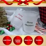 Perfect Stix 16oz Plastic Frost Flex Cups with Merry Christmas Print (Pack of 10ct), Frost Flex 16-Merry Christmas-10ct - Image 5