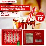 Perfect Stix Christmas Candy Cane Peppermint Spoonz.Edible Stirring Beverage Spoonz. Hot Chocolate Cocoa Tea Coffee Cocktail.Holiday Christmas Spoonz. Pack of 12 Spoonz. - Image 8