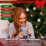 Perfect Stix - Cocktail 6 R- Santa Claus-50 6" Wooden Cocktail/Drink Stirrers with Santa Claus Pack of 50ct - Image 7