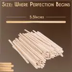 Perfect Stix 5.5 Inches Wooden Coffee Stirrer Sticks, Pack of 1000ct - Image 2