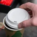 White Hot Paper Cup Travel Lid for 10–24oz Cups | Secure Fit Disposable Coffee Lids for Hot Beverages - Image 3