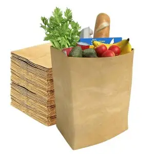 Perfect Stix 57lb Kraft Brown Paper Shopping Bags