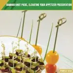 7 Inch Bamboo Knot Picks - Appetizer, Sandwich, & Cocktail Drinks Skewer Toothpick - Image 3
