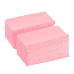 Perfect Stix - 2 Ply Pink Dinner Napkin - 0.1" Height, 4.5" Width, 7.5" Length (Pack of 100)