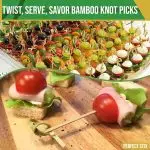 7 Inch Bamboo Knot Picks - Appetizer, Sandwich, & Cocktail Drinks Skewer Toothpick - Image 7