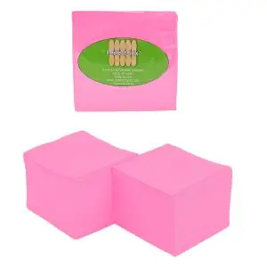 Perfect Stix- 2ply Pink Beverage Napkins -5" x 5"-Pack of 100ct