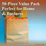 Perfect Stix 52lb Kraft Brown Paper Shopping Bags - Image 4