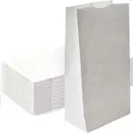 Concession Essentials White Paper Lunch Bags, 4 lb, 200 Count, for Crafts and Holiday Cookies