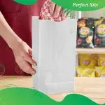 Perfect Stix 4lb White Paper Kraft Bags - Pack of 50 Count - Image 6