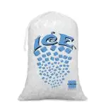Perfect Stix 10 lb Plastic Ice Bags with Cotton Draw String