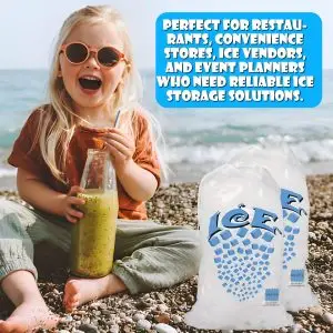 Perfect Stix 8 lbs Plastic Drawstring Ice Bag