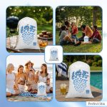Perfect Stix 10 lb Plastic Ice Bags with Cotton Draw String